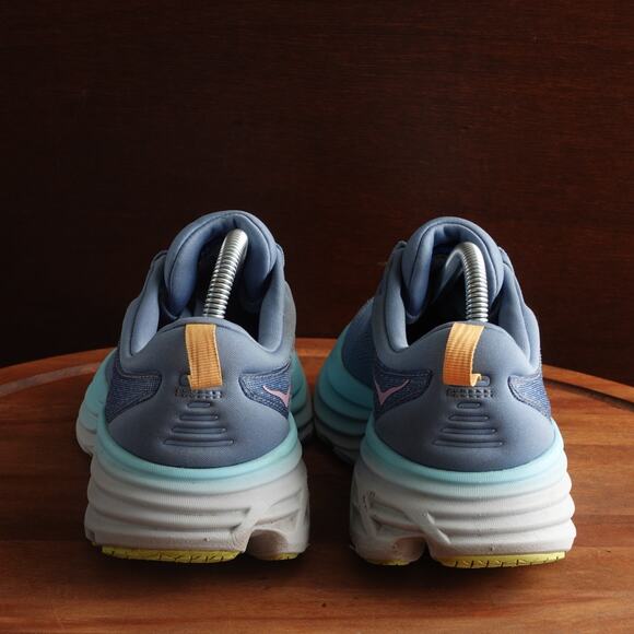 Hoka One One Sneakers Womens SZ 8.5B Blue Bondi 8 Athletic Running Comfort Shoes - Picture 6 of 16